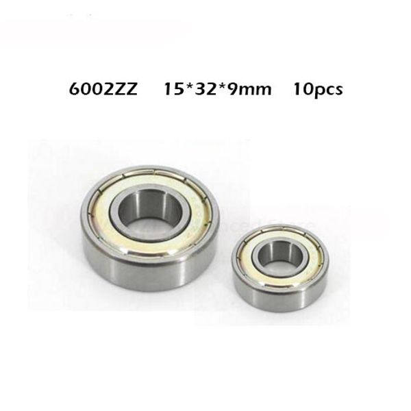 

10pcs 6002zz 6002zz 6002z deep groove ball bearing 15x32x9mm ball bearing