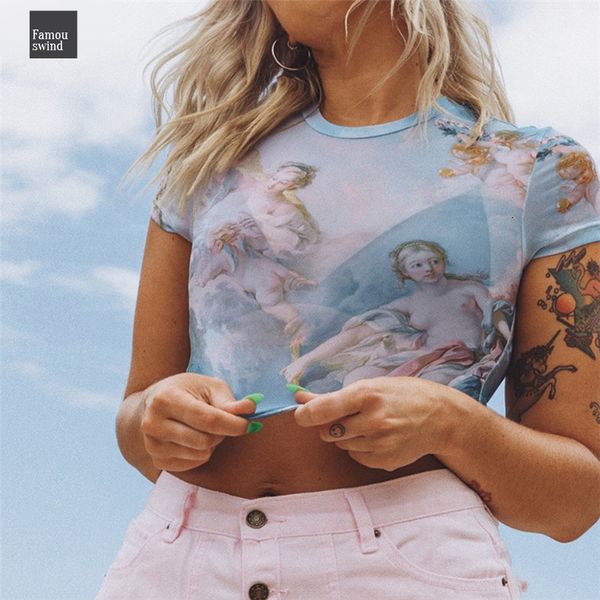 

t shirt new cupid print slim harajuku t women o neck short sleeve fashion shirts casual clothing, White