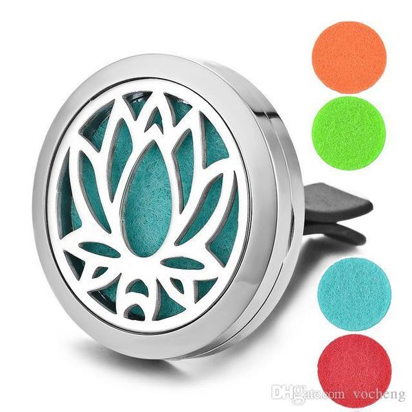 

эфирные масла для автомобилей диффузор locket автомобилей air vent зажим из нержавеющей стали 316l подвеска magnetic лотос без войлочные про, Silver