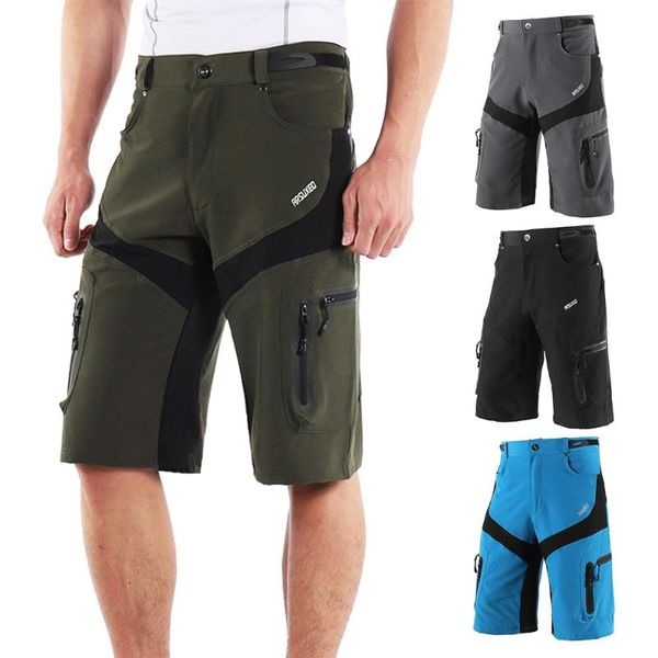

cycling shorts lixada mountain bike quick drying breathable outdoor sports running riding casual with 6 pockets mtb, Black