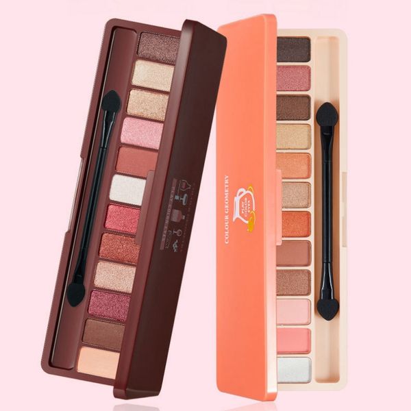 

12 colors matte shimmer eyeshadow palette waterproof long lasting eye shadow palette pearl matte mix-xi