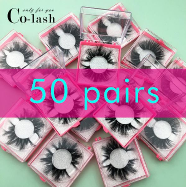

colash custom box false eye lashes super long 25mm handmade thick false eyelashes mink eyelashes square 50 box