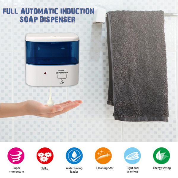 

1pcs automatic intelligent induction drip soap dispenser wall-mounted soap liquid box l bathroom hand sanitizer machine