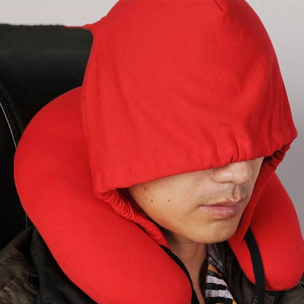 

new u-shape cushion hooded car neck pillow travel for airplane comfortable pillows for sleep home textile travel accessories