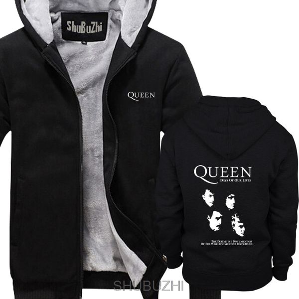 

men's hoodies & sweatshirts queen warm coat bohemian black only hoodie logo s-5xl casual long sleeve thick novelty sbz4396