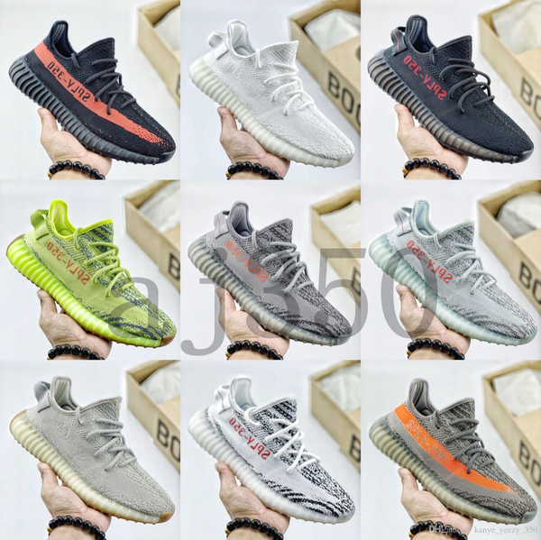

2020 new kids baby designer yeezy 350 v2 shoes boys girls kany west toddler shoes running shoes sports trainers sneakers eur 2420c3#, Black;white