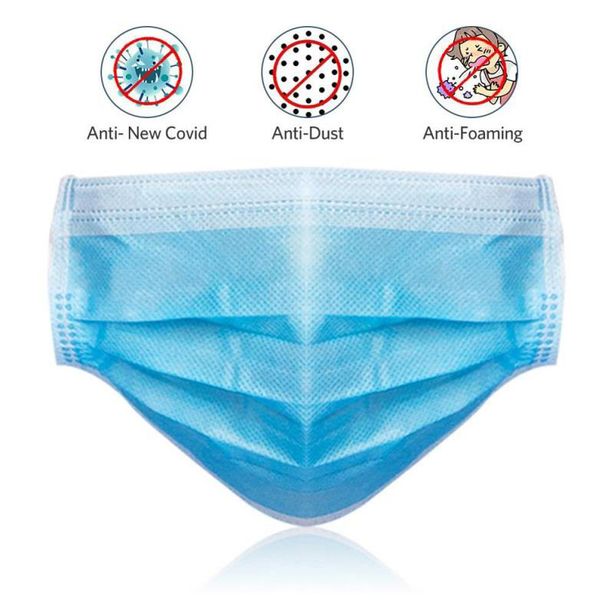 

в наличии!одноразовая маска для лица высококачественная ткань meltblown взрослая одноразовая маска 3-слойная защитная фильтрующая одноразова