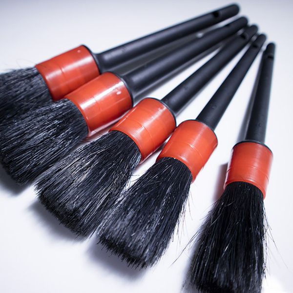 

5pcs/lot brush car wash brushes detailing washing vehicle interior auto wheel gap rims dashboard air vent trim cleaning tool