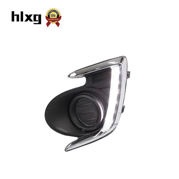 

hlxg drl daytime running light for for mitsubishi attrage 2012 2013 2014 2015 yellow turn signal light 12v daylight accessories