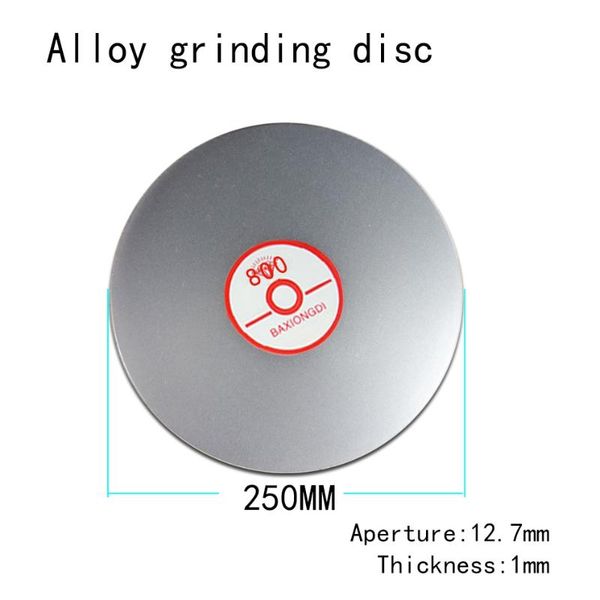 

diamond alloy water grinding disc 10''(250mm) 12.7 hole gemstone tungsten steel ceramic grinding disc 35~3000# flat polishing