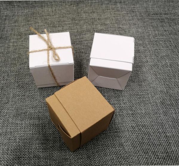 

5x5x5cm 10pcs kraft paper gift box candy boxes baby shower decorations wedding favors and gifts box for guests party supplies
