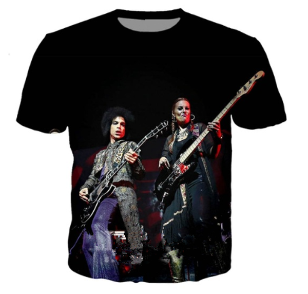 

fashion pop singer prince rogers nelson t-shirt 3d printed women/men summer funny short sleeve t-shirt casual k719, White;black