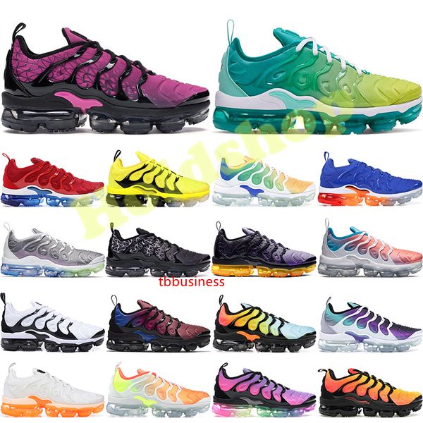 

bumblebee plus tn running shoes mens rainbow lemon lime usa wolf grey be true grape triple black white womens designer shoes sneakers 36-45