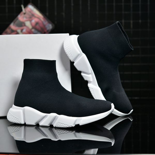 

fashion luxury speed trainer mens womens sock shoes designer shoes casual shoes red black white runner sport sneakers elecar