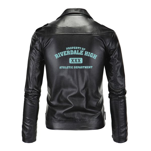 

southside riverdale turn-down collar pu leather jackets serpents fashion men cool streetwear brand south side serpent jacket, Black;brown