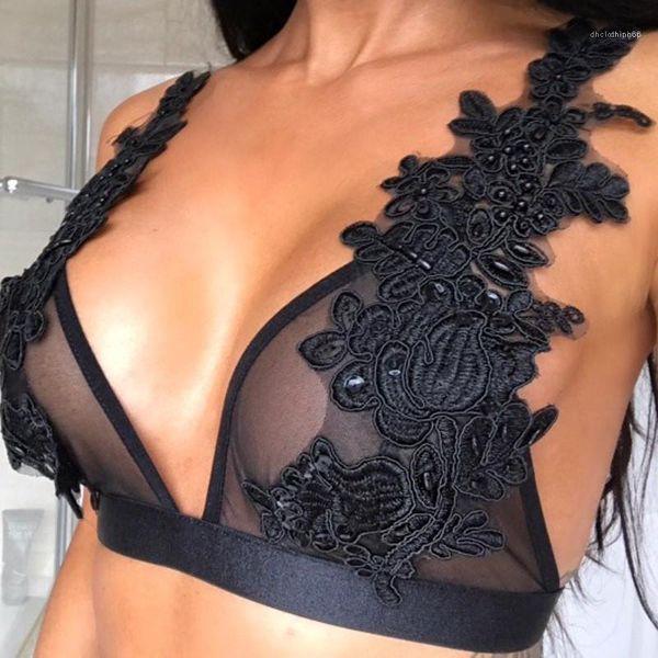 

sexy mesh женщины нижнего белье черного дамы кружево танки дизайнерских женские бюстгальтеры комплекты, Black;white