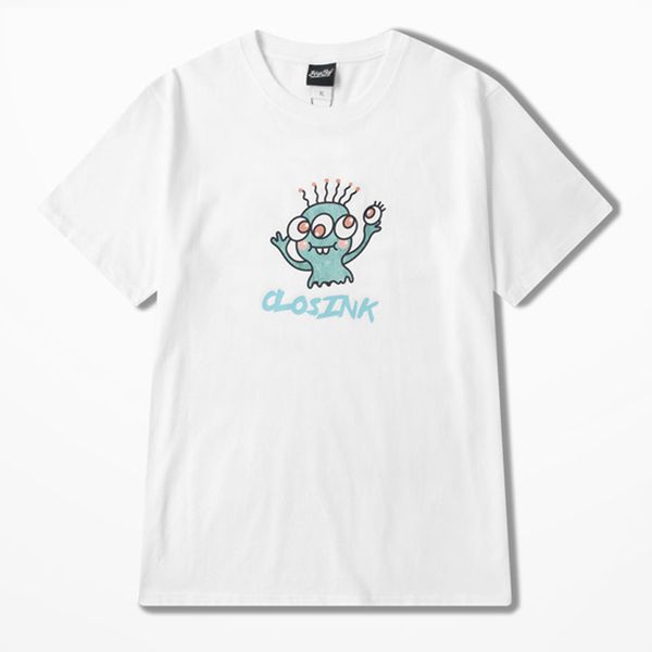 

повседневный мужские дизайнерские футболки мужская мода летние виды короткие рукава высокого качества мужчины женщины футболки, White;black