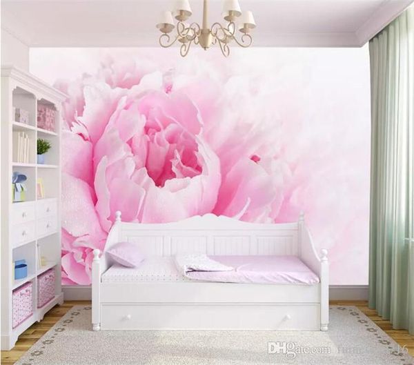 Custom Photo Wallpaper Murals 3d Romantic Pink Flower Children Princess Room Bedroom Wall Decoration Mural Wallpaper For Walls Home Decorati Hd