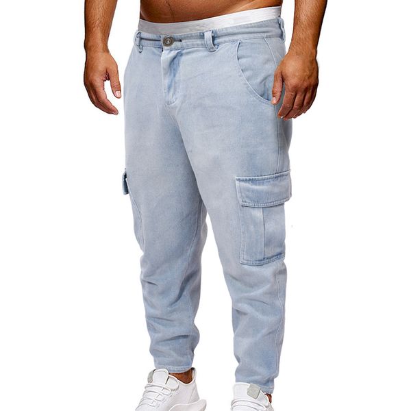 Compre Casual Jeans Sueltos De Las Bragas De Los Hombres
