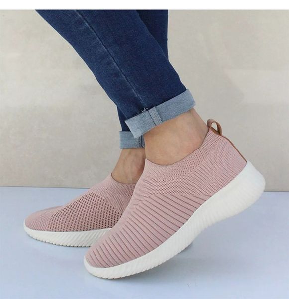 

plus size 43 sneakers women stretch fabric socks shoes woman fashion vulcanize shoes slip on tenis feminino women casual shoes