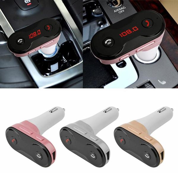 

c8 wireless fm transmitter receiver bluetooth car kit car charger lighter aux music mp3 player support tf card