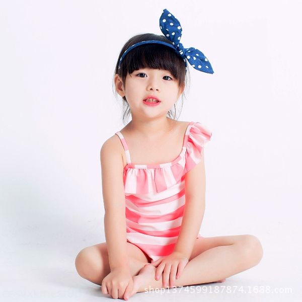 

e1te7 2020 children's girl's one-piece simple striped quick-drying women's backpack 2020 children's girl's one-piec, White;black