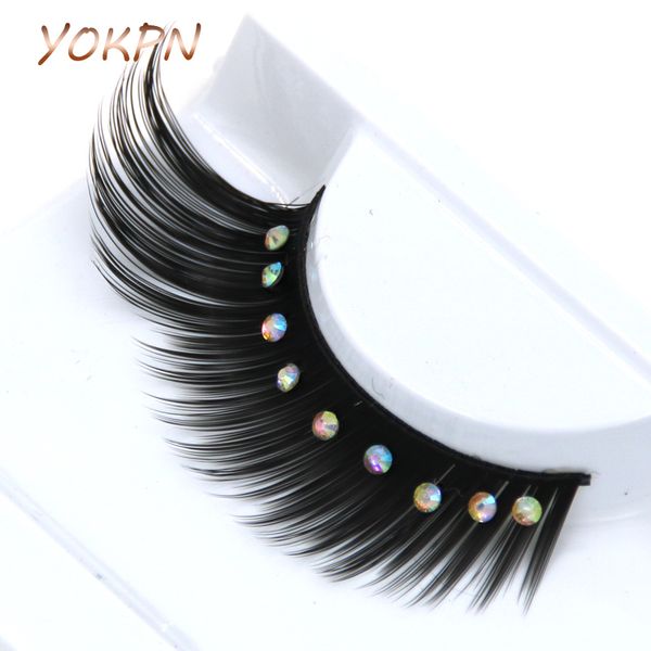 

false eyelashes yokpn bride crystal exaggerated stage makeup exaggeratedfalse thick