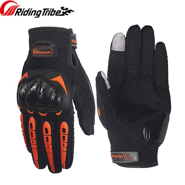 

motorcycle gloves summer breathable riding gloves rider biker racing touchscreen non-slip protective glove for men women mcs-17, Black