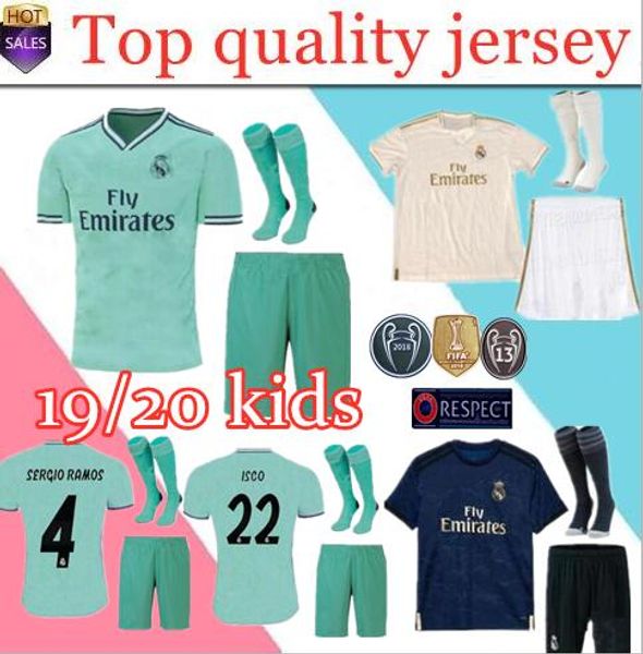 LISIMKE Real Madrid Kids Long Sleeve Soccer Tracksuit Track Jacket with Pants Youth Training Suit Football
