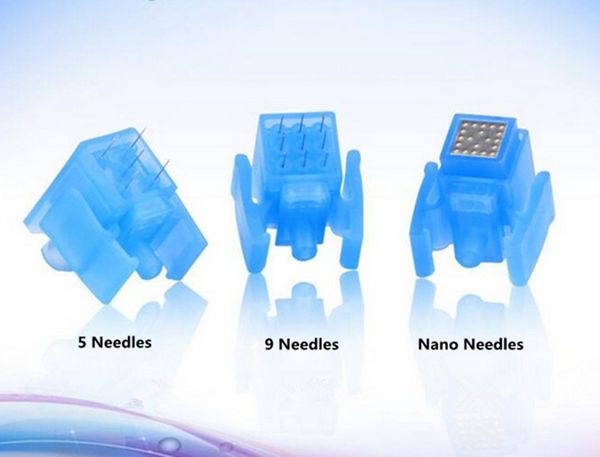 

25pcs 5/9/nano pin needles tip pressure cartridge for mesotherapy meso gun injector skin care wrinkle removal, Black;white