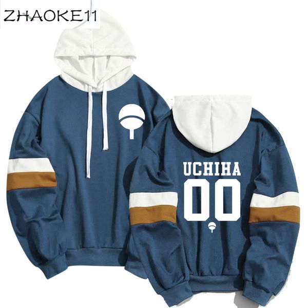

2020 autumn and winter new color matching sweater tide brand men and women couple hoodie sweatshirt, Black