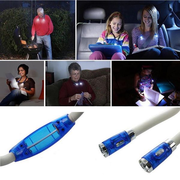 

mini led flexible handsled neck light hug book reading lamp hug light novelty led night light flashlight