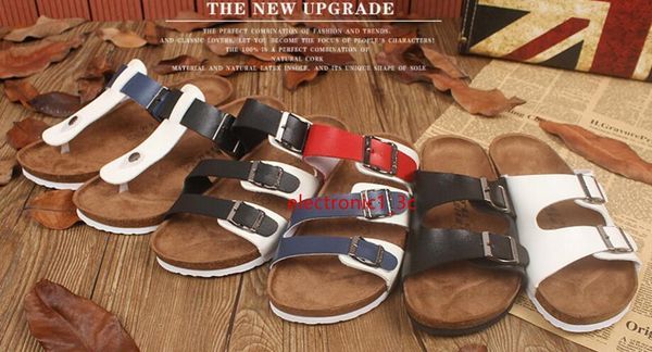 

new summer beach cork slipper flip flops sandals men women couples mixed color casual slides shoes flat plus size