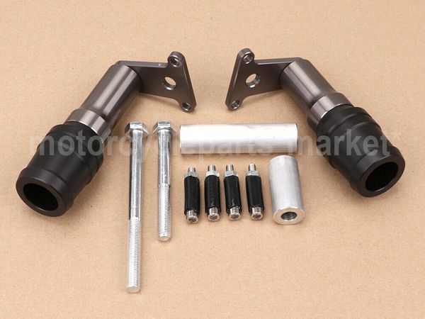 

titanium motorcycle frame sliders crash pad cover falling protector guard for ninja 400 ex400 abs 2018 2019