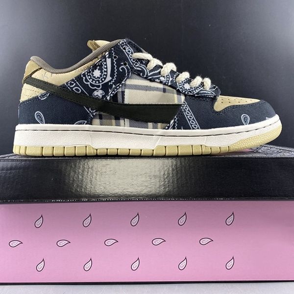 

sb x travis scott dunk low qs cactus kids youth junior mens running shoes athletic sneaker cactus jack trianers sport skateboarding flats, Black