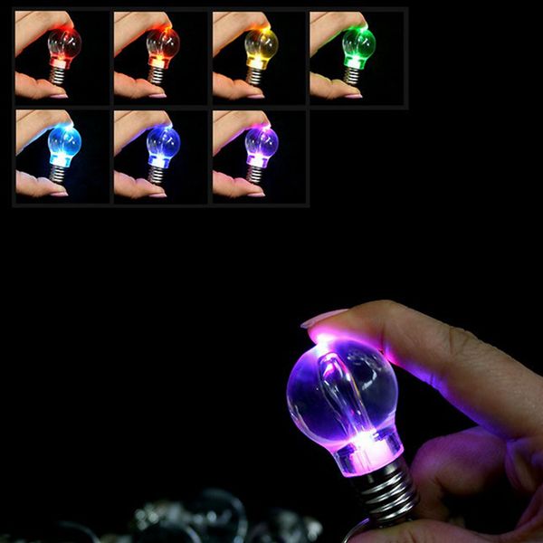 

colour changing led light mini bulb torch keyring keychain mini led keychain bulb outdoor gadgets zza708