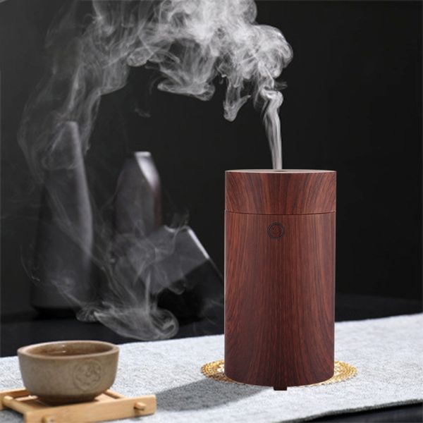 

kaneed u55 55ml wood grain portable air purifier humidifier for home / office / car