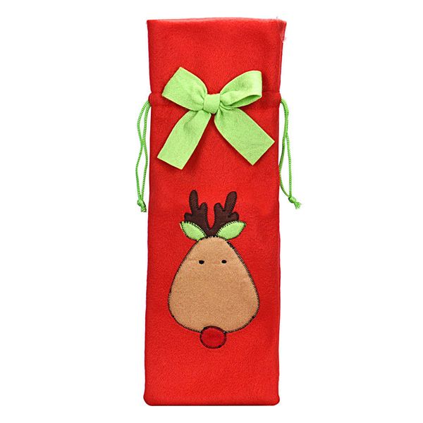 

bow red bottle cooler christmas decoration supplies
