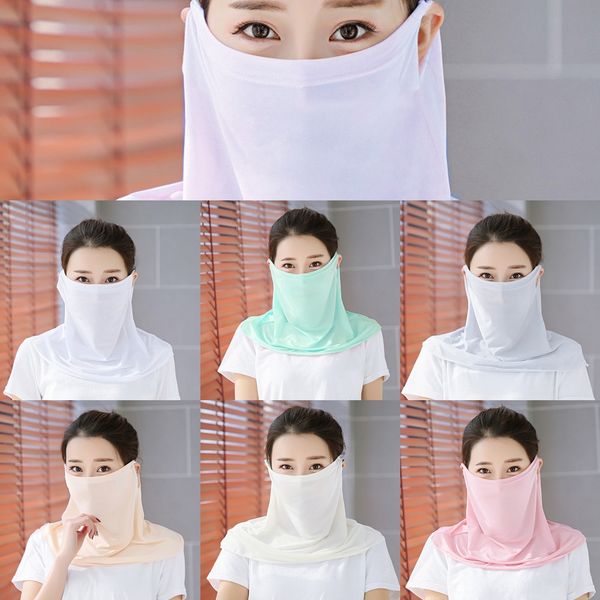 

7gxfz face masks scarf mask sunshade designer printed mask anti uv neck sun masks mask outdoor riding protection protective scarf shawl, Black