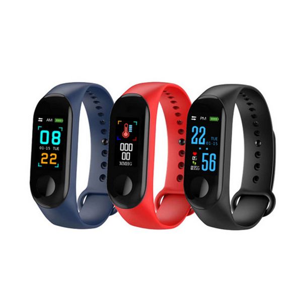 

M3 band 3 mart wri tband fitne tracker bracelet waterproof bluetooth martwatch led me age monitor mart bracelet