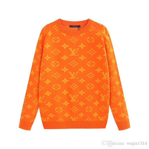 

2019 Новый Последний Дизайнер Осень Зима Мужской Свитер классический Моды Пуловер