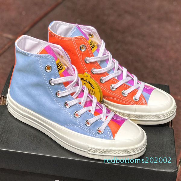 

chinatown market chuck 70 canvas shoes low light change uv discoloration skateboard sneakers casual shoes mens womens r02, Black