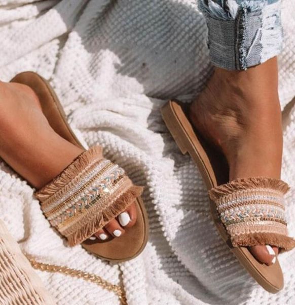 

women slippers 2019 summer new rome sandals flat casual shoes female slip on slides woman shoes plus size sandalias mujer, Black