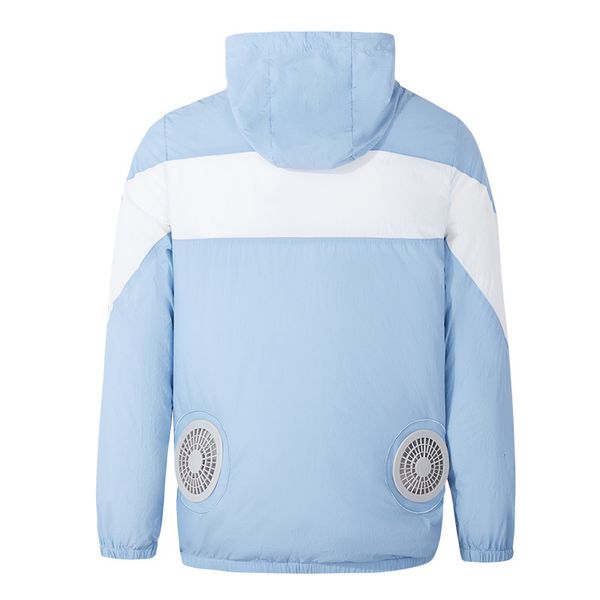 

cooling refrigeration with fan skin garment intelligent charging suit is prevented bask in coat of outdoor sports, Black;brown