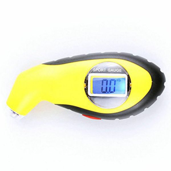 

electronic digital tire gauge pressure tester manometer barometers lcd tyre portable precision with night emergency lighting
