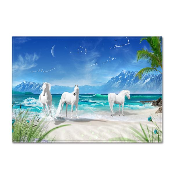 

106animal horse living room carpet bedroom dining room floor mat