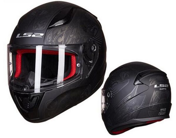 

full face motorcycle helmet abs safe structure casque moto capacete ls2 rapid street racing helmets