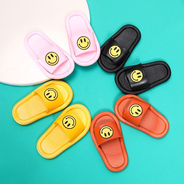 

adorable smile summer toddler kids baby boy girls slippers, Black;grey