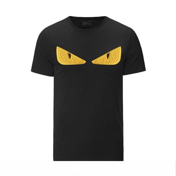 

mens designer t shirts fashion mens clothing 2018 summer casual streetwear t shirt rivet cotton blend crew neck short sleeve, White;black