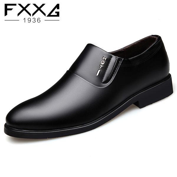 

formal shoes men pu leather shoes men dress set foot office 1206, Black